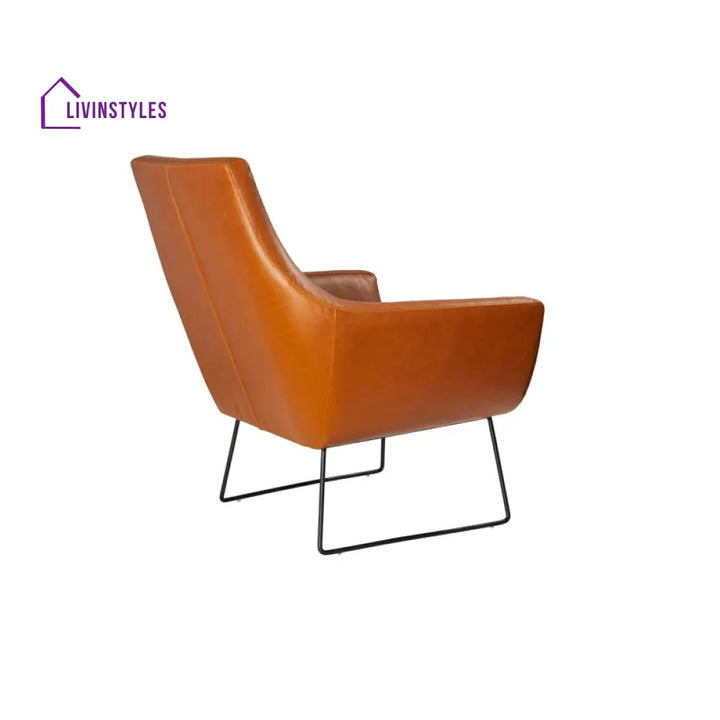 Vedika Metal and Fabric Arm Chair | Living Room Chair | Lounge Chair