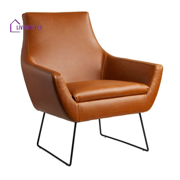 Vedika Metal and Fabric Arm Chair | Living Room Chair | Lounge Chair