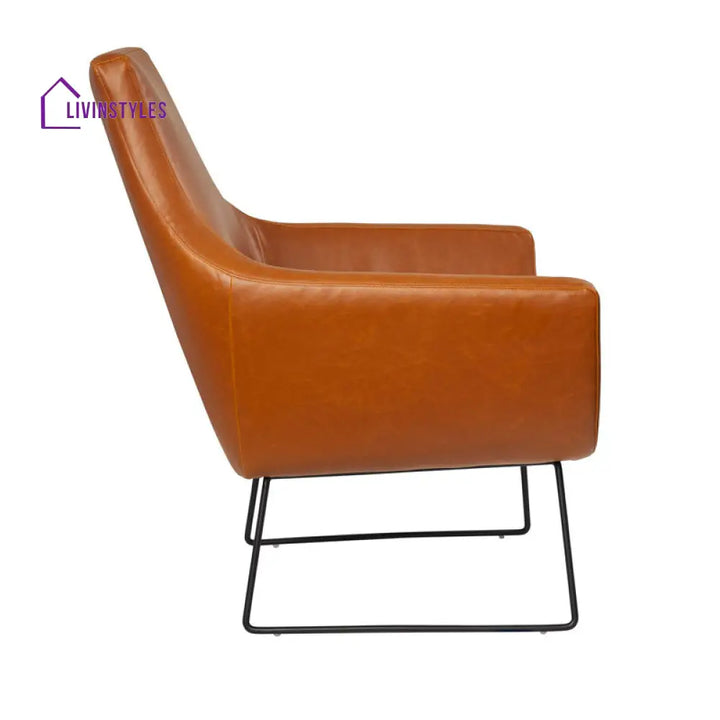 Vedika Metal and Fabric Arm Chair | Living Room Chair | Lounge Chair