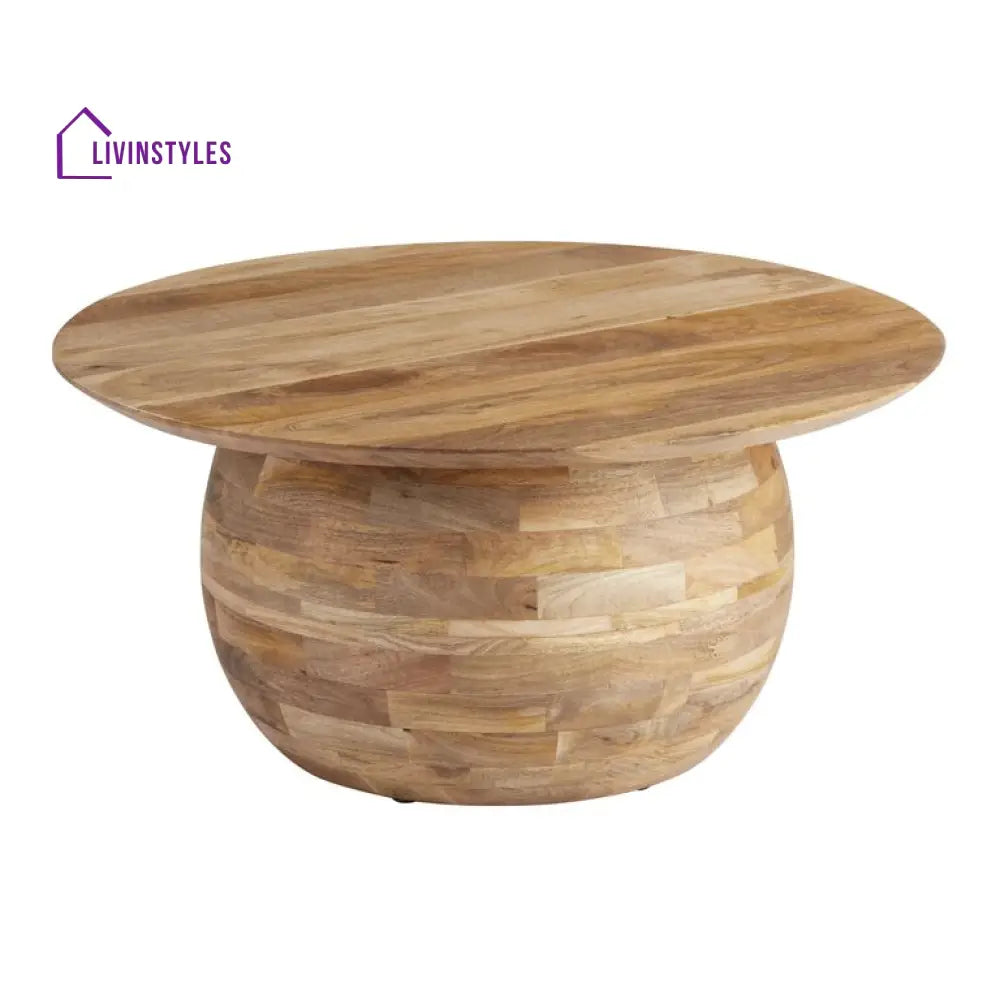 Vedika Solid Mango Wood Coffee Table for Living Room