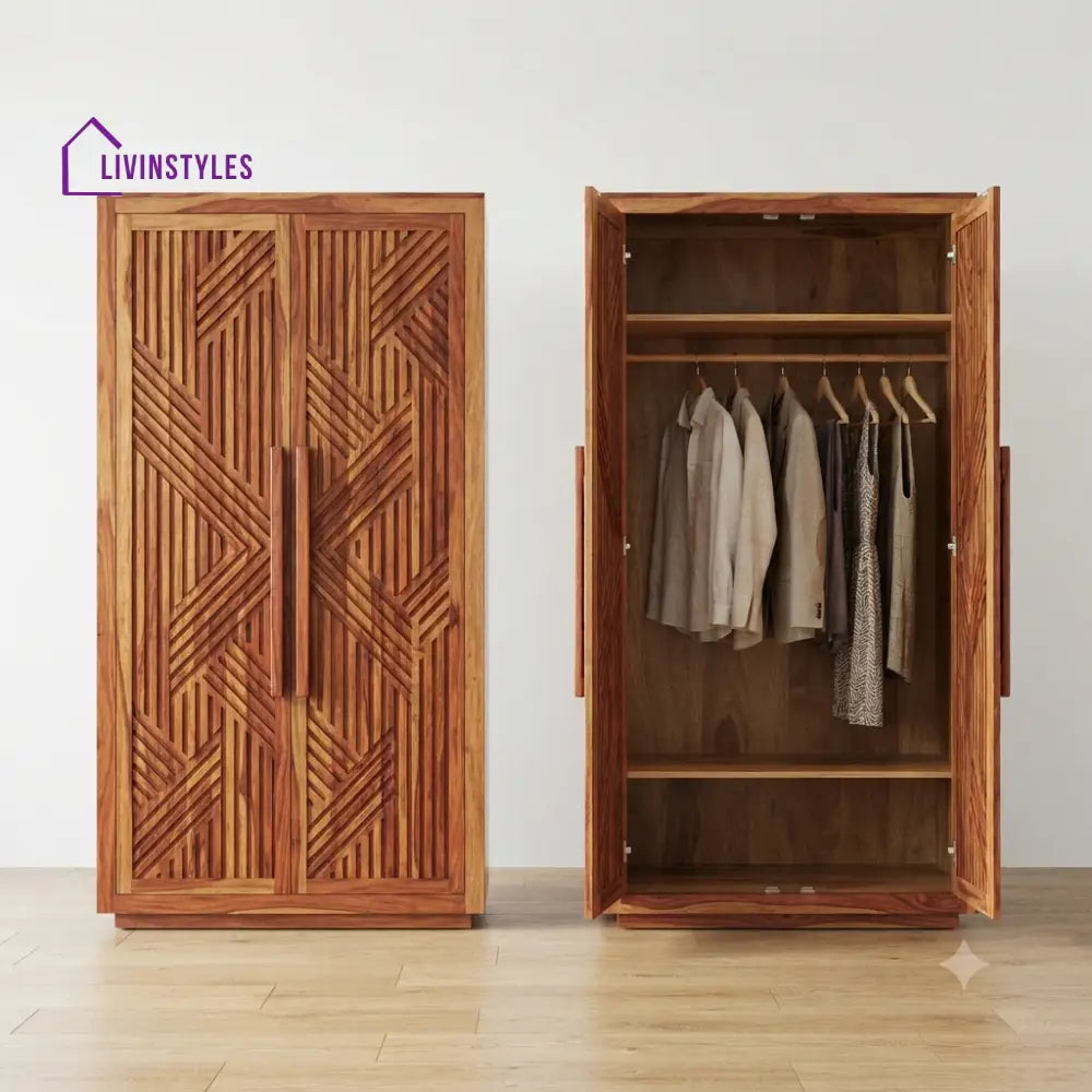 Vedika Wooden Wardrobe for Clothes | Cupboard for Clothes