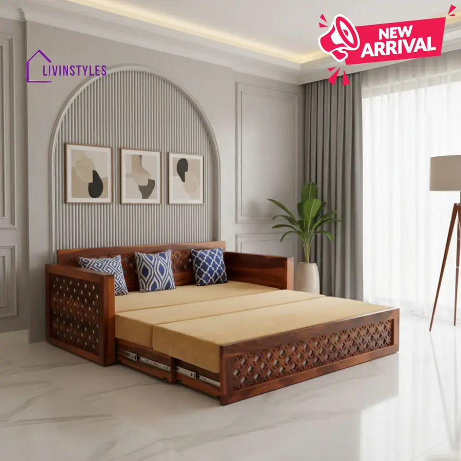 Tranquilix Sofa Cum Bed Sheesham Wood