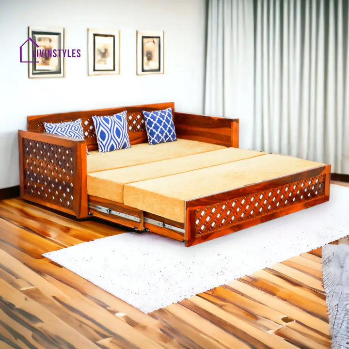 Tranquilix Sofa Cum Bed Sheesham Wood