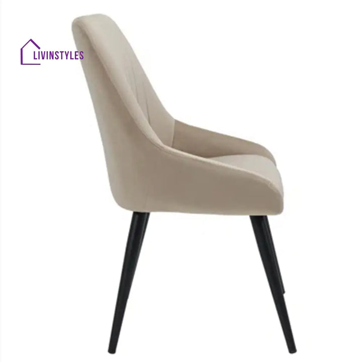 Velvet Dining Chair: Luxury Upgrade Beige Furniture