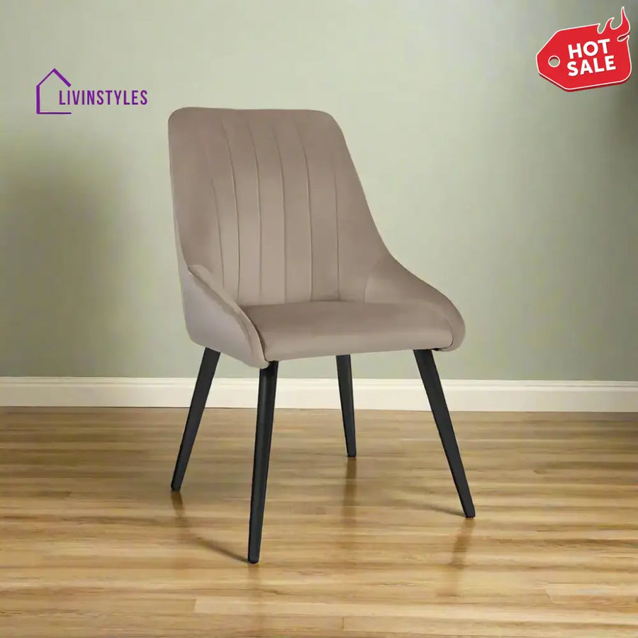 Velvet Dining Chair: Luxury Upgrade Beige Furniture