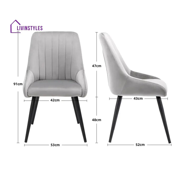 Velvet Dining Chair: Luxury Upgrade Grey Furniture