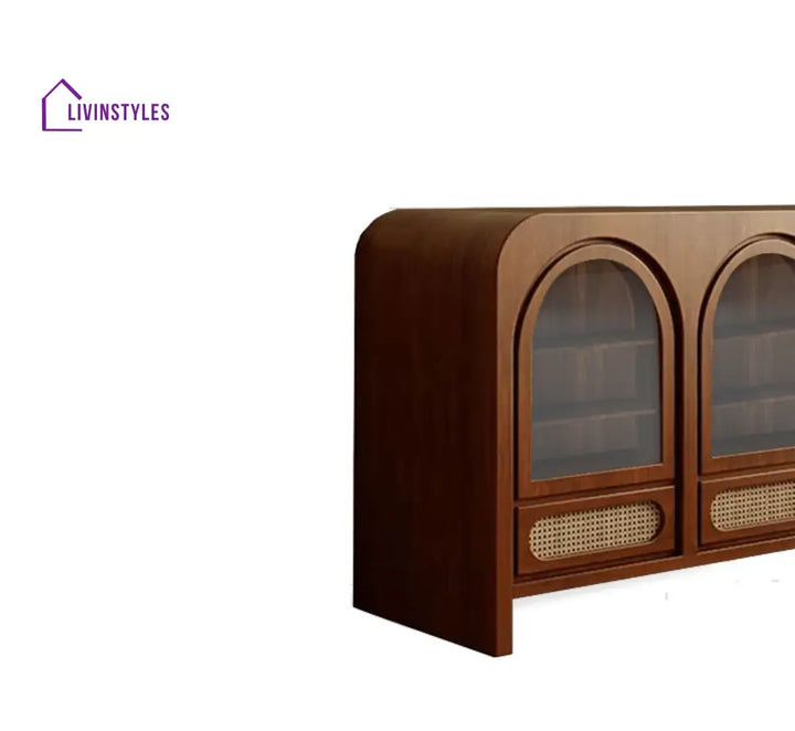 Veniamin Wooden 54’’ Crockery Cabinet Credenza Hutches