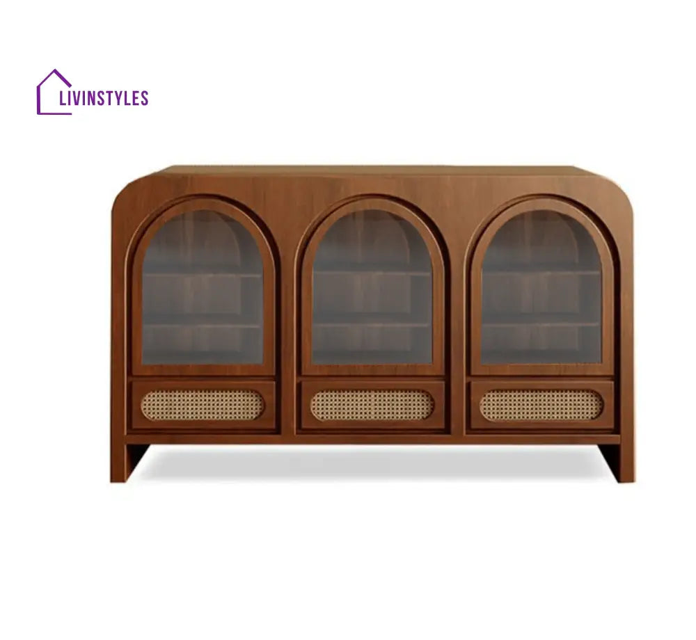 Veniamin Wooden 54’’ Crockery Cabinet Credenza Hutches