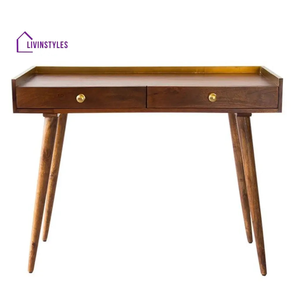 Ashford Retro Gold Trimmed Desk