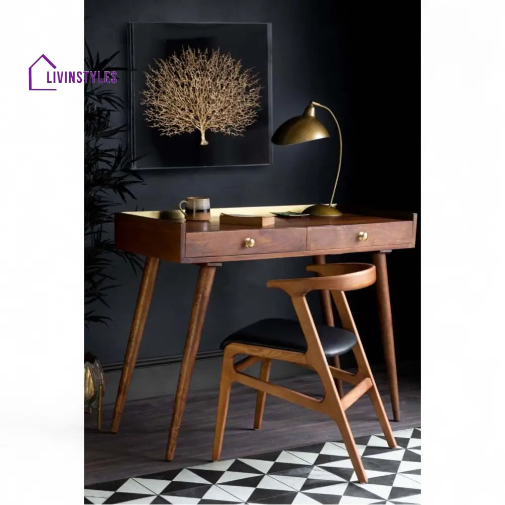 Ashford Retro Gold Trimmed Desk