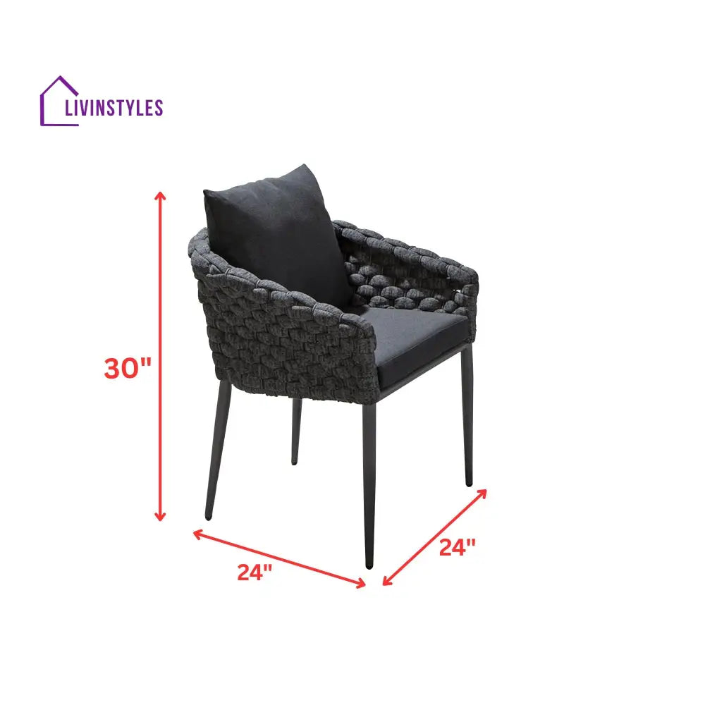 Ventus Outdoor Patio Seating Set 6 Chairs and 1 Table Set (grey) - Dining sets