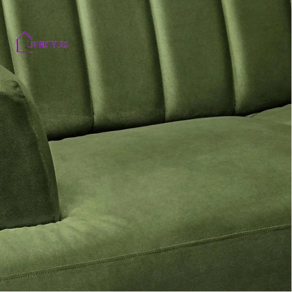 Vera 3 Seater Sofa in Green colour for Living Room