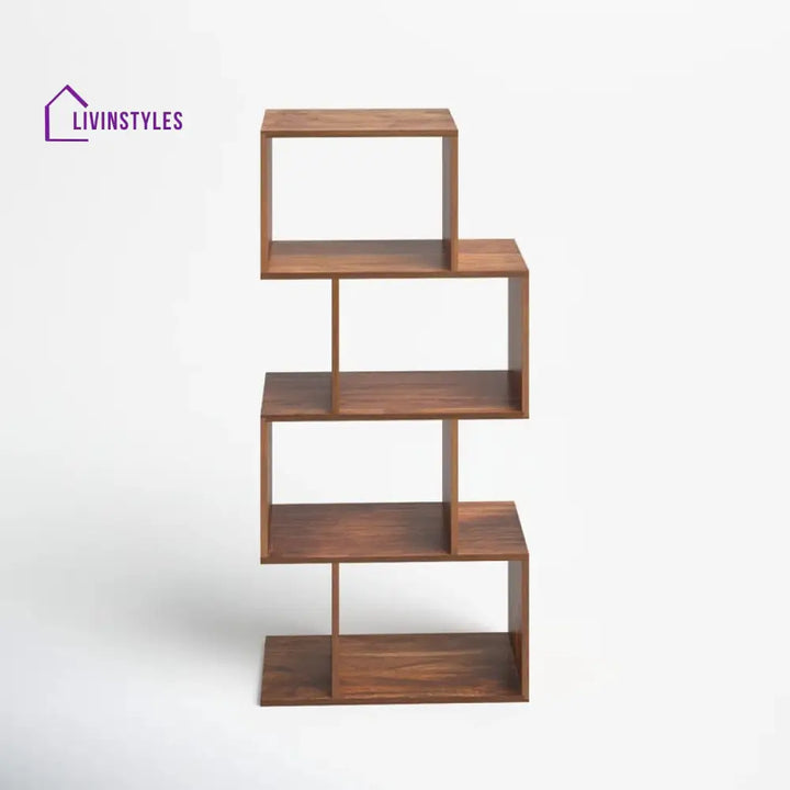 Vera Solid Wood Bookshelves | Bookshelf for Living Room | Bedroom | Drawing Room | Study Room