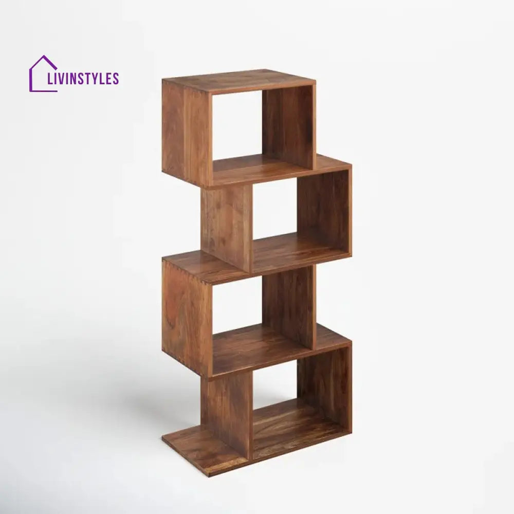 Vera Solid Wood Bookshelves | Bookshelf for Living Room | Bedroom | Drawing Room | Study Room
