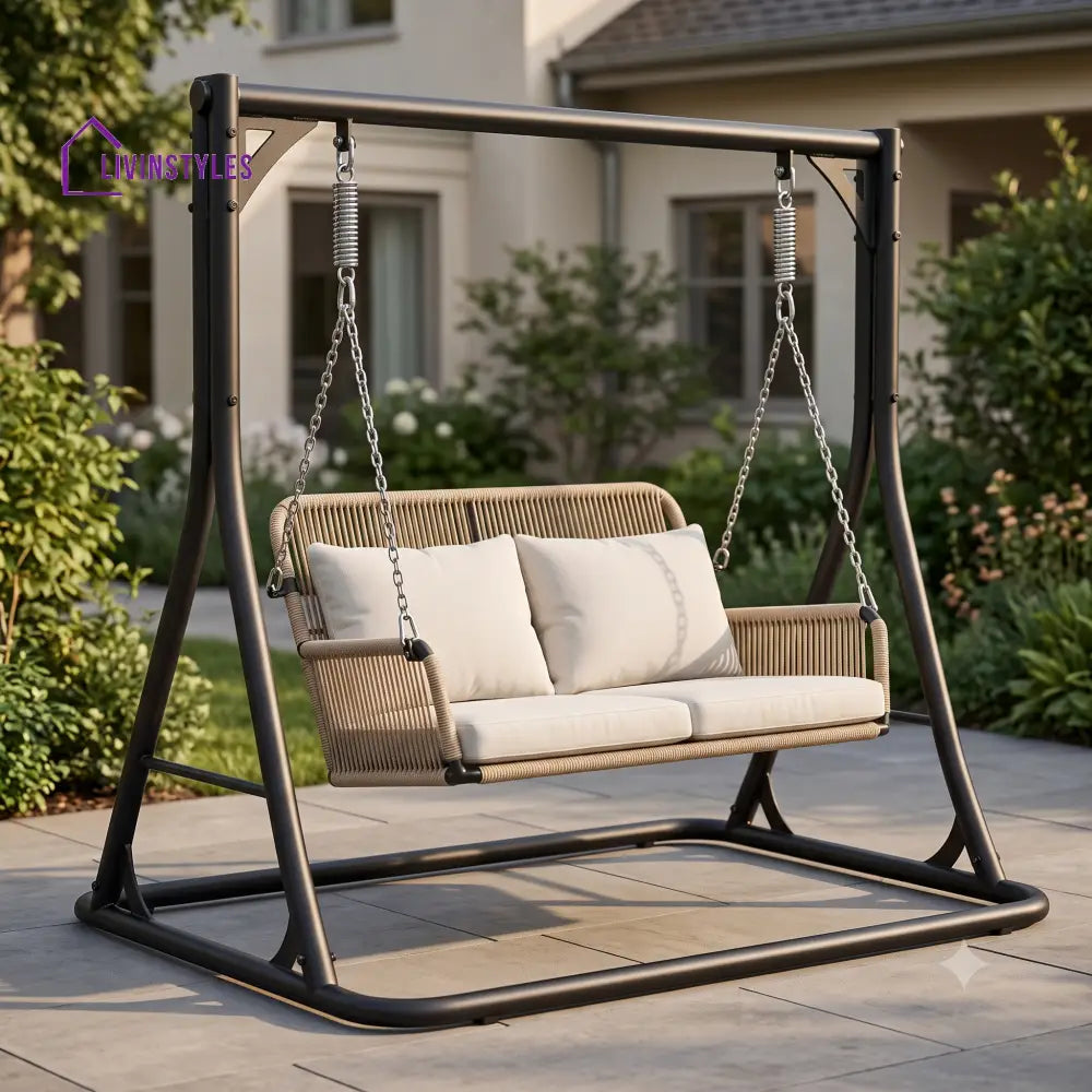Verena Outdoor 2 Seater Swing Chair with Stand | Premium Finish Product Online