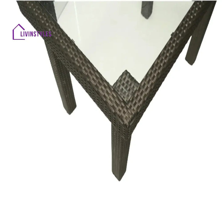 Verena Outdoor Rattan Wicker Bar Glass Top Table - Bar Table