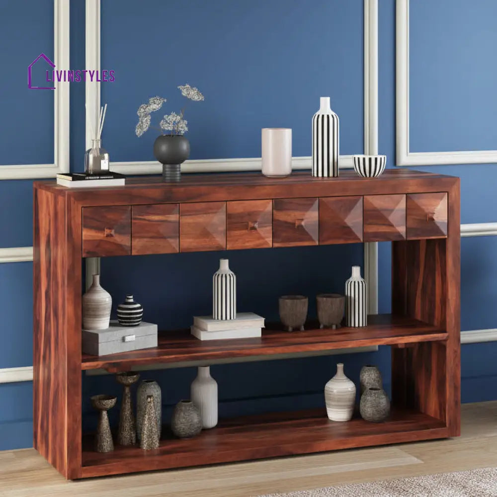 Veronika Sheesham Wood Console Table for Living Room