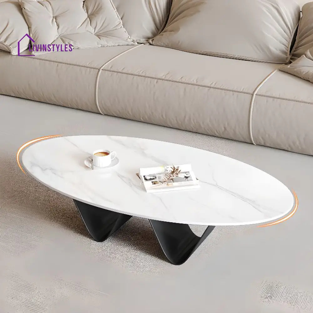 Viaan Stainless Steel Coffee Table for Living Room