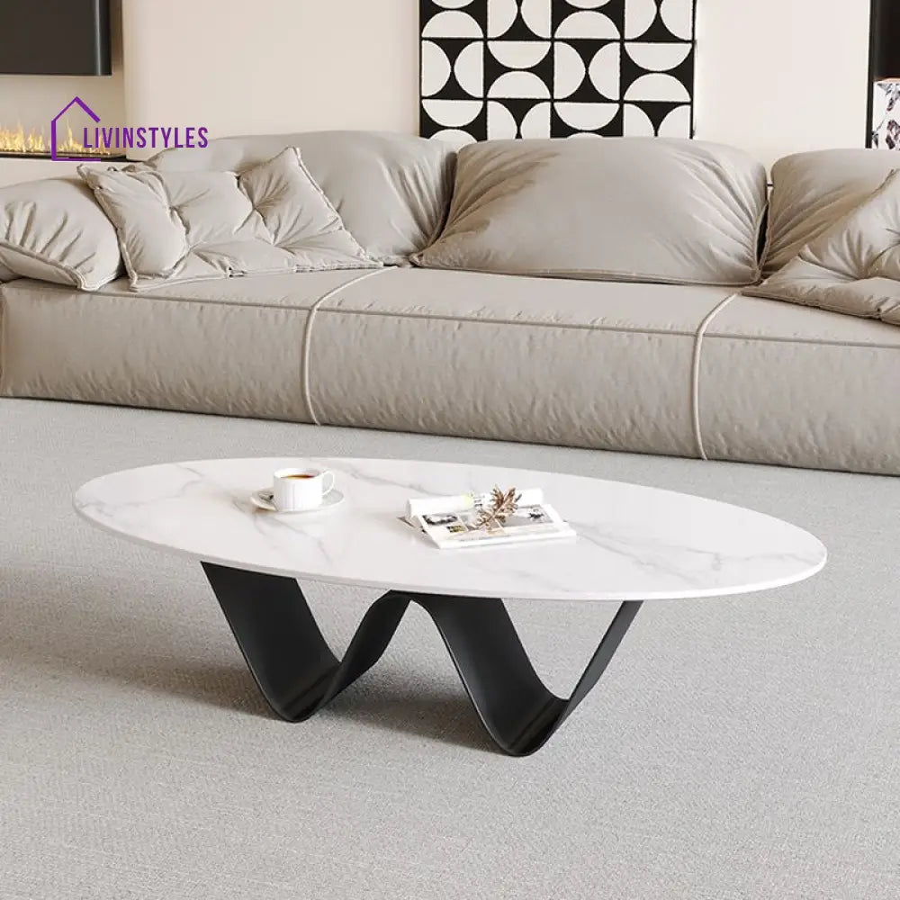 Viaan Stainless Steel Coffee Table for Living Room