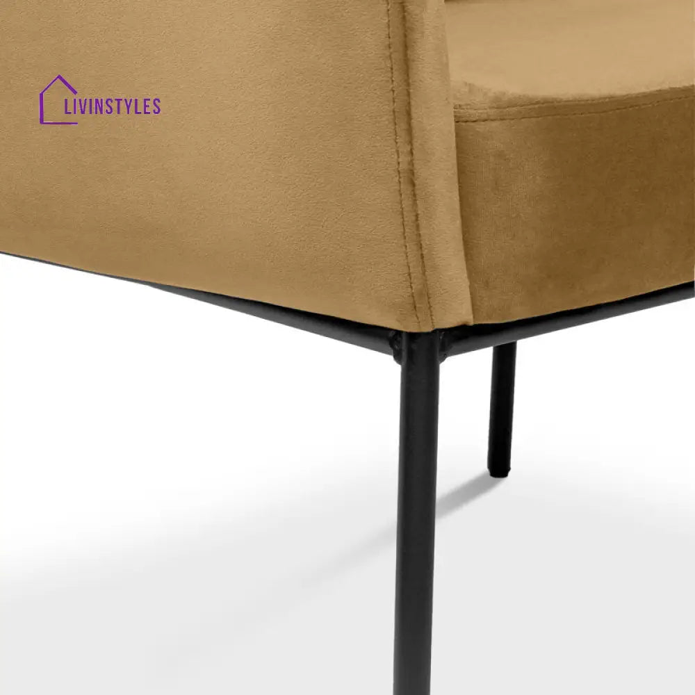 Vianna Metal and Fabric Arm Chair | Living Room Chair | Lounge Chair