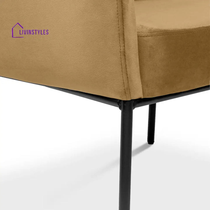 Vianna Metal and Fabric Arm Chair | Living Room Chair | Lounge Chair