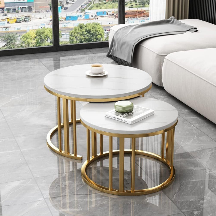 Elegant Modern Minimalist Stylish Nesting Coffee Table Table