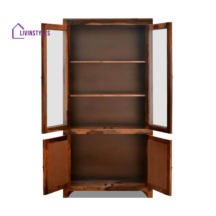 Victoria Rattan Solid Wood Sheesham Cane Bookshelves bookshelves