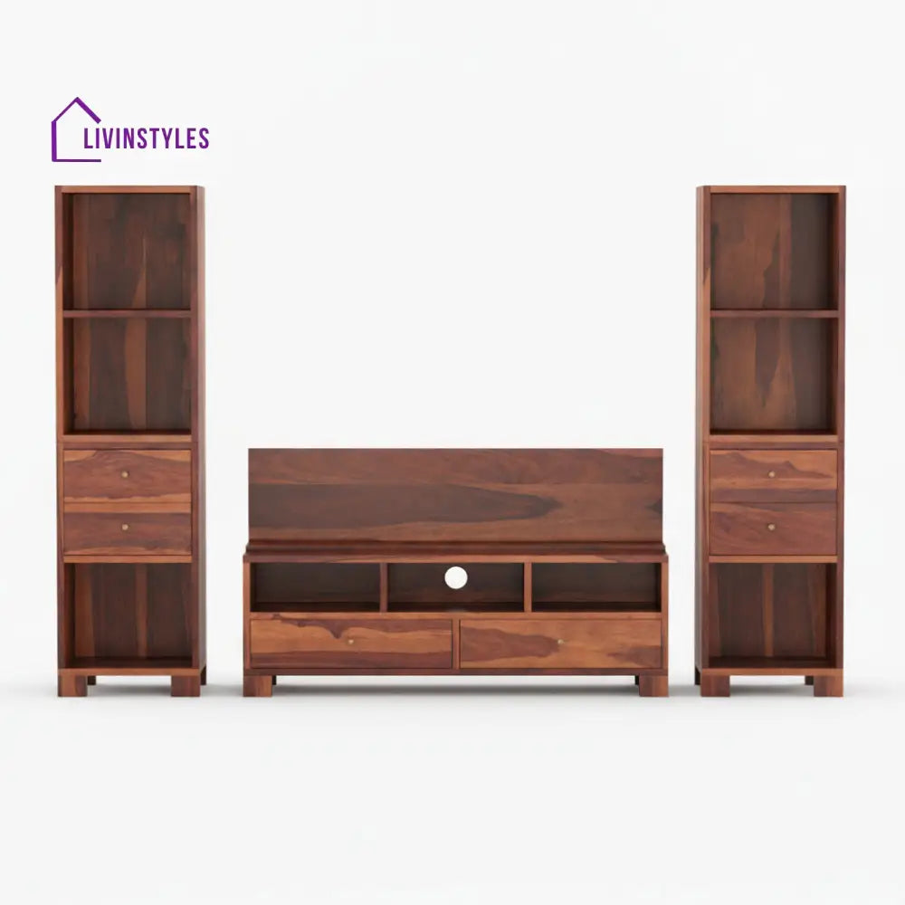 Victoria Sheesham Wood large TV unit for Living Room