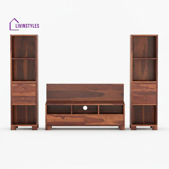 Victoria Sheesham Wood large TV unit for Living Room