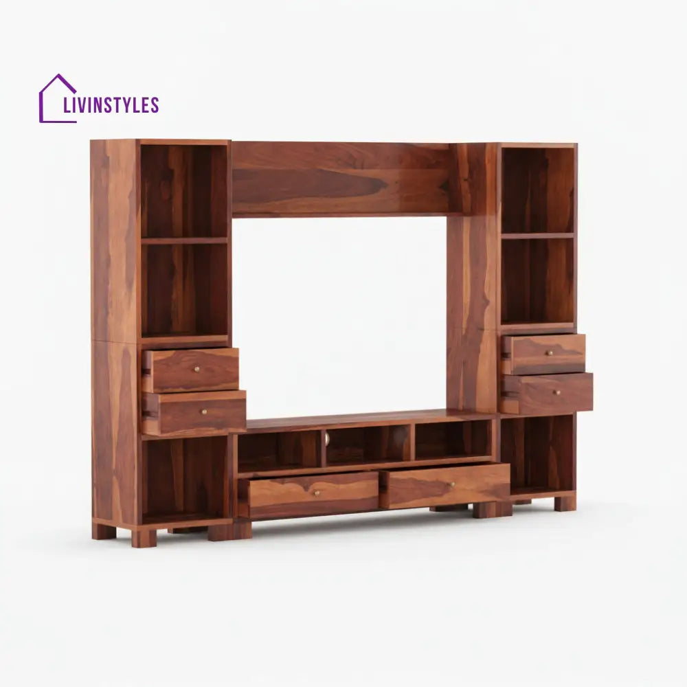 Victoria Sheesham Wood large TV unit for Living Room
