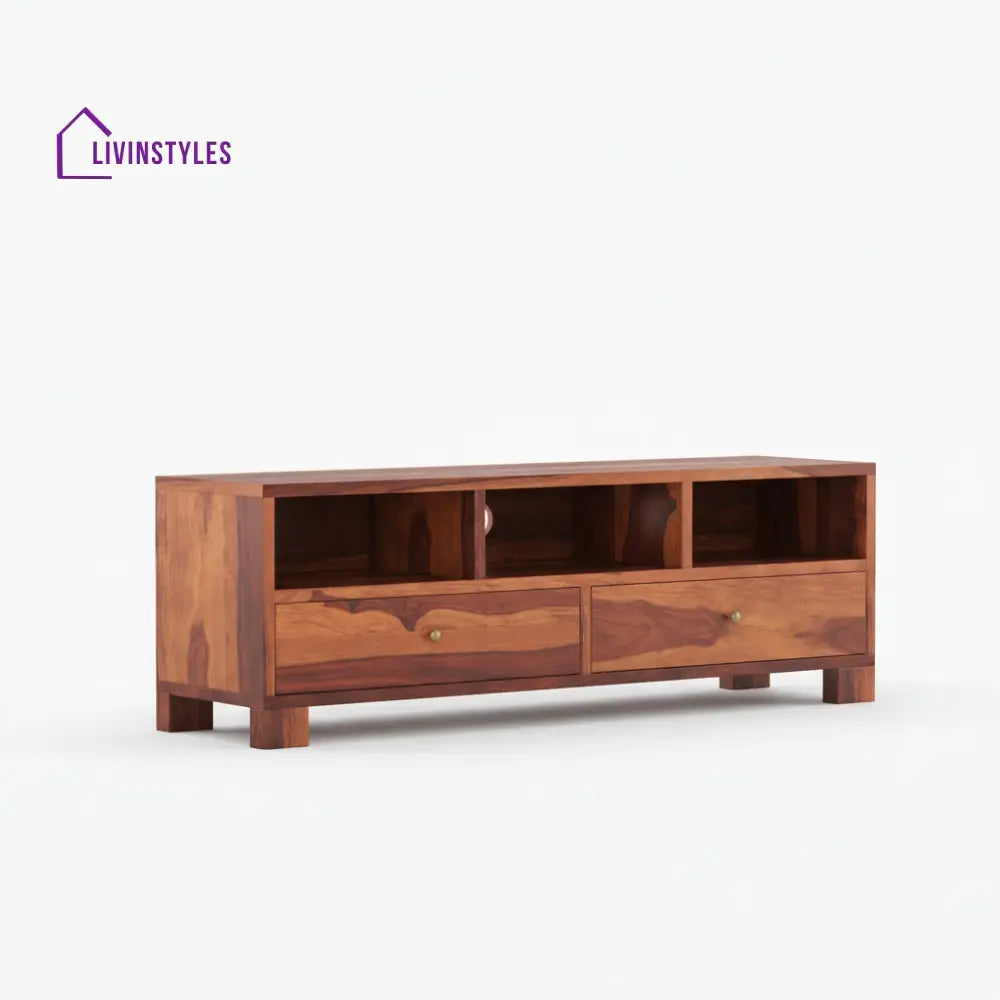 Victoria Sheesham Wood large TV unit for Living Room
