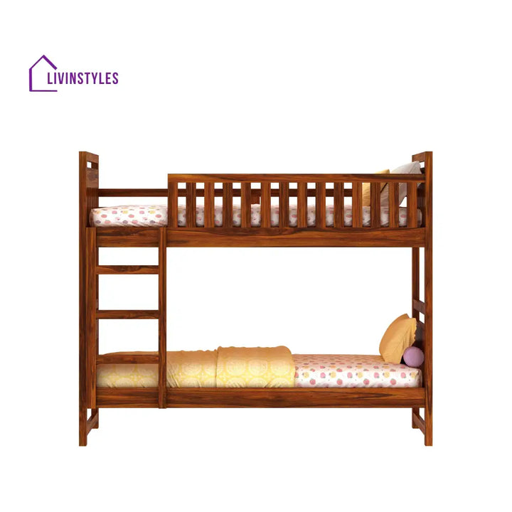 Victoria Solid Sheesham Wood Bunk Bed Without Storage Bunk Bed