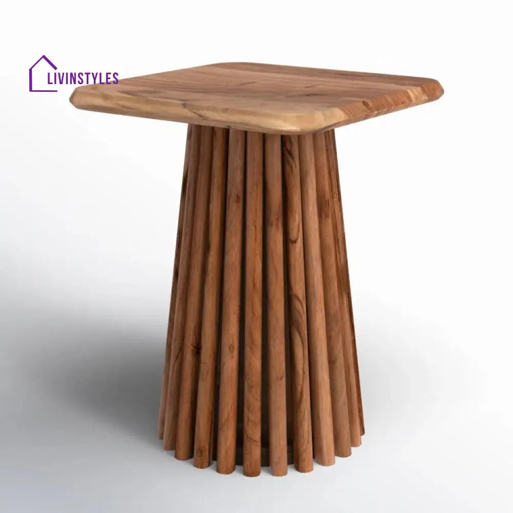 Vihaan Solid Wood Drink Table | End Table | Side Table for Living Room