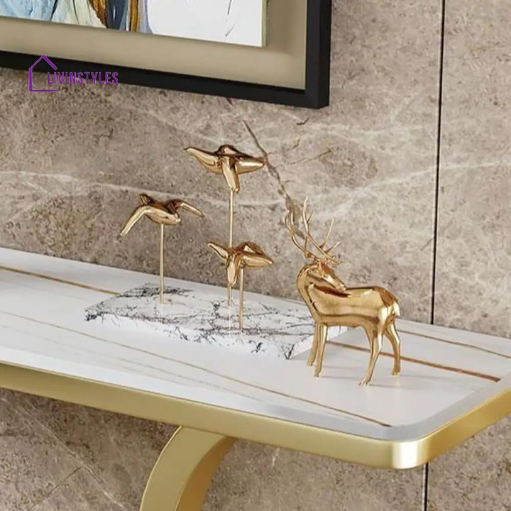 Vihanth Stainless Steel Living Room Console Table