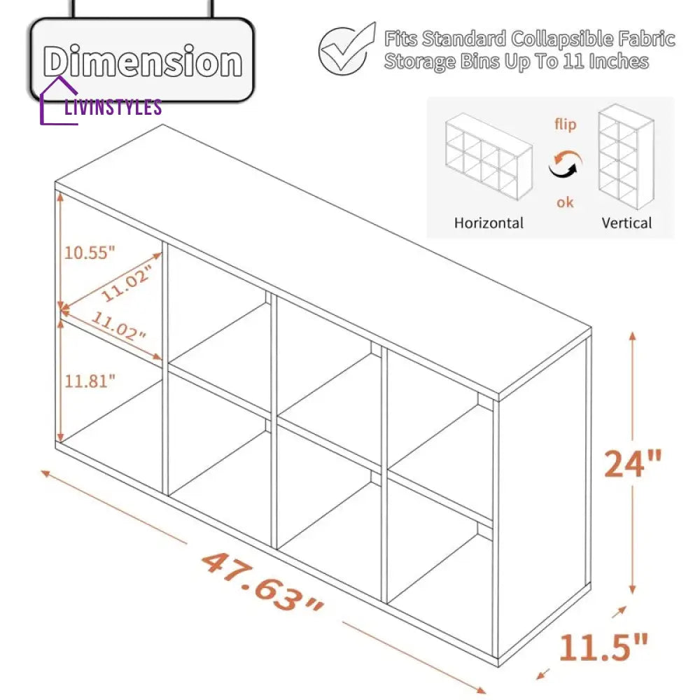 Vika Engineered Wood Bookshelves | Bookshelf for Living Room | Bedroom | Drawing Room | Study Room