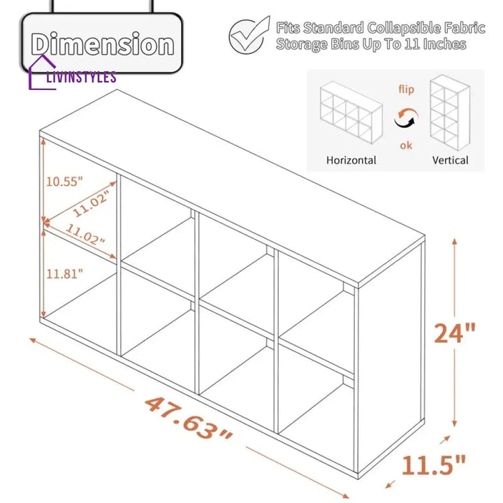 Vika Engineered Wood Bookshelves | Bookshelf for Living Room | Bedroom | Drawing Room | Study Room