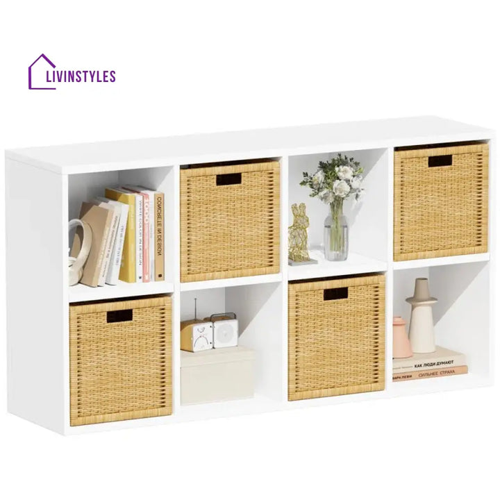 Vika Engineered Wood Bookshelves | Bookshelf for Living Room | Bedroom | Drawing Room | Study Room
