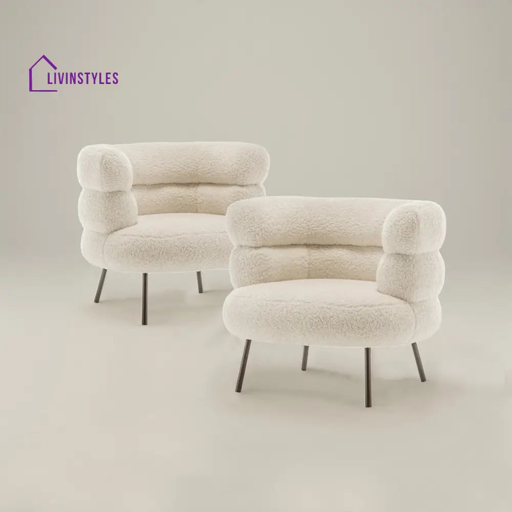Vikentiy Exquisite Boucle Accent Chair Design Beige - One Chair Furniture