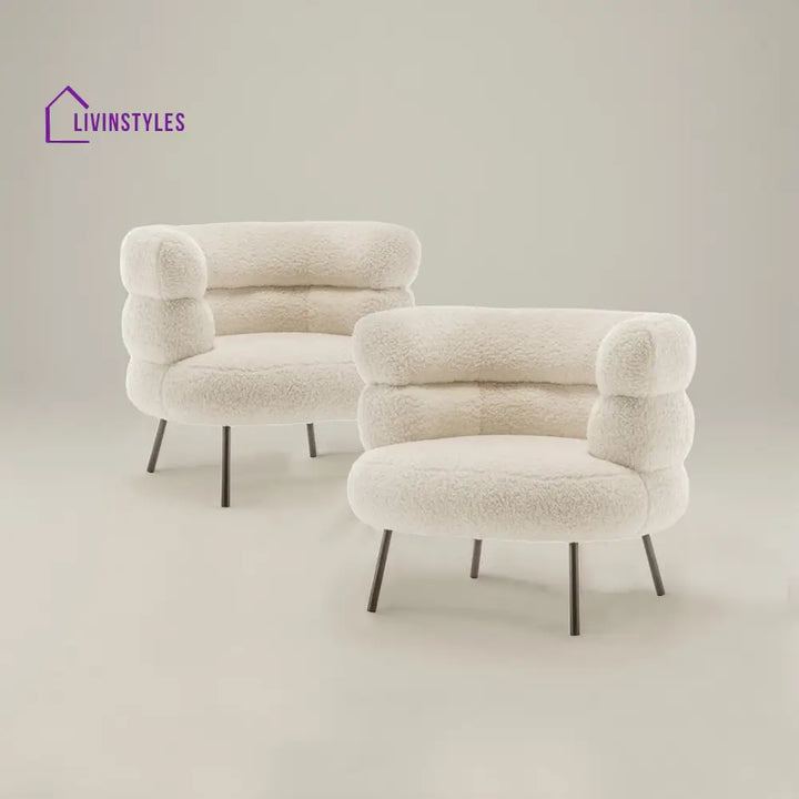 Vikentiy Exquisite Boucle Accent Chair Design Beige - One Chair Furniture