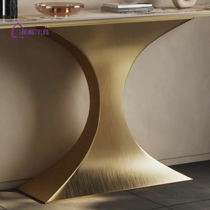 Viktor Stainless Steel Console Table for Living Room