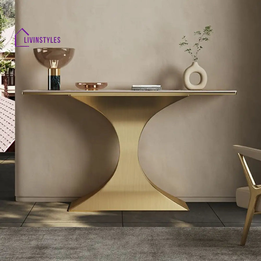 Viktor Stainless Steel Console Table for Living Room