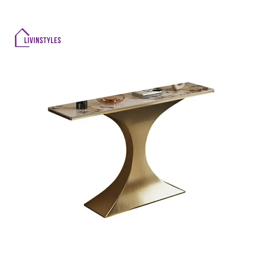 Viktor Stainless Steel Console Table for Living Room