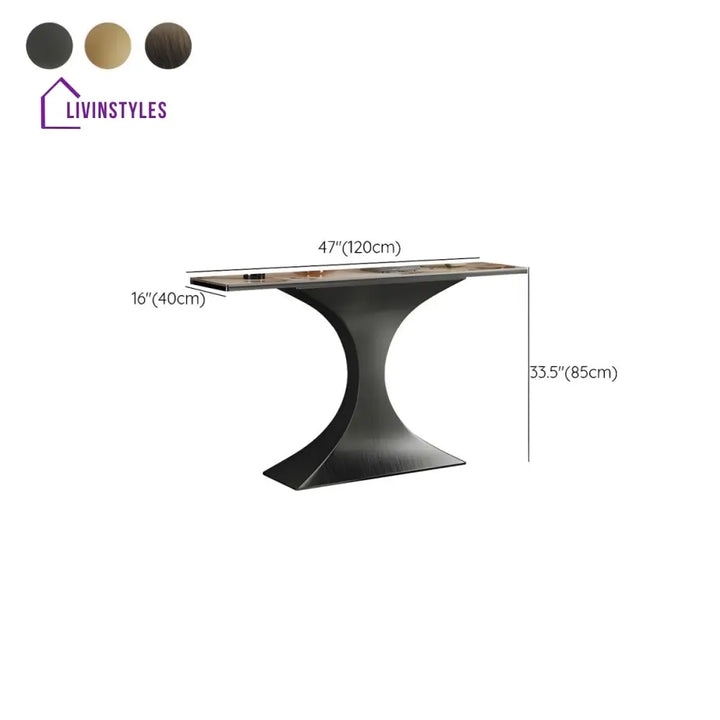 Viktor Stainless Steel Console Table for Living Room