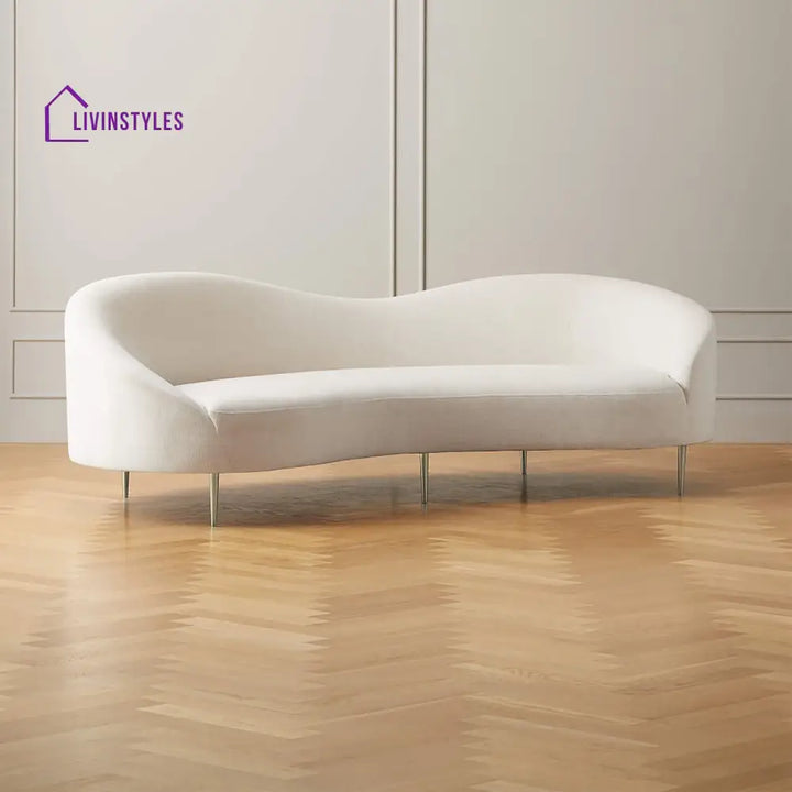 Viktoria 3 Seater Sofa in Grey Colour for Living Room
