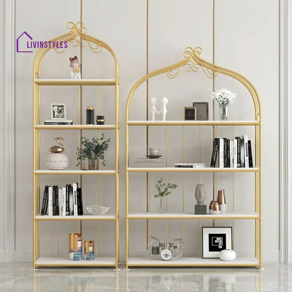 Viktoria Stainless Steel Frame Storage Shelves | Bookshelves