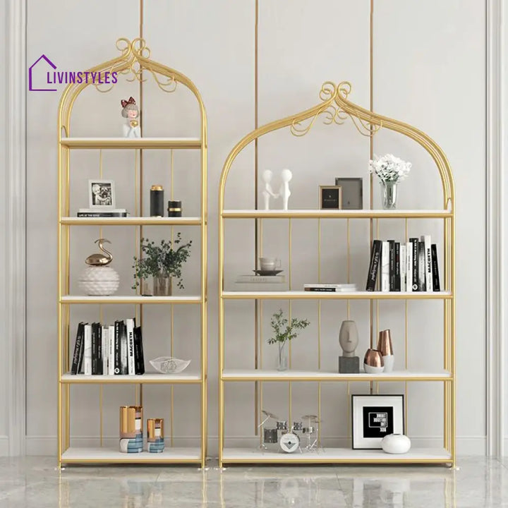 Viktoria Stainless Steel Frame Storage Shelves | Bookshelves
