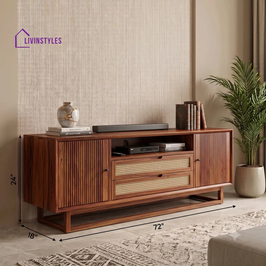 Vinay Solid Sheesham Wood Tv Unit for Living Room | Tv Cabinet | Tv Console