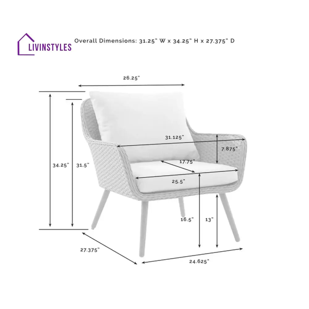 Violeta Outdoor Sofa Set 2 Seater 2 Single seater and 1 Center Table (Brown) - Sofa Sets