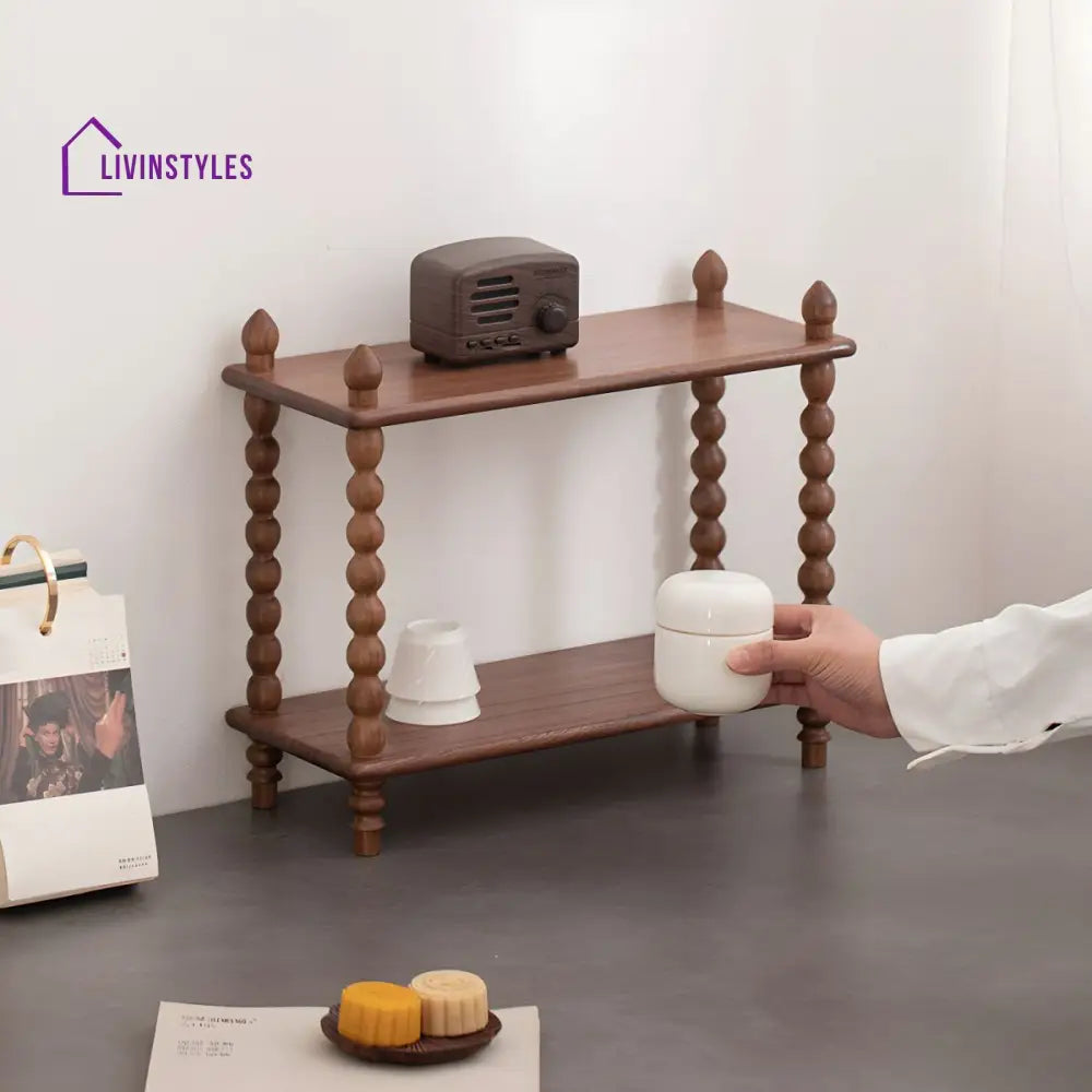 Violetta Solid Wood Storage Shelves