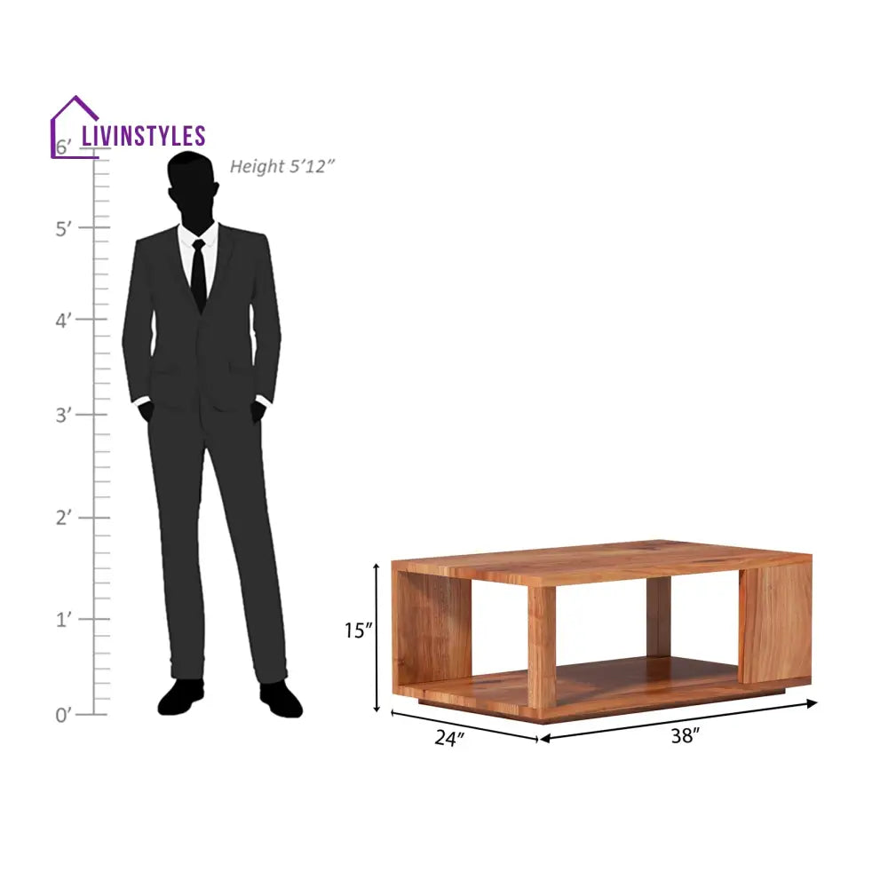 Violetta Wooden Sofa Set with Coffee Table sofa